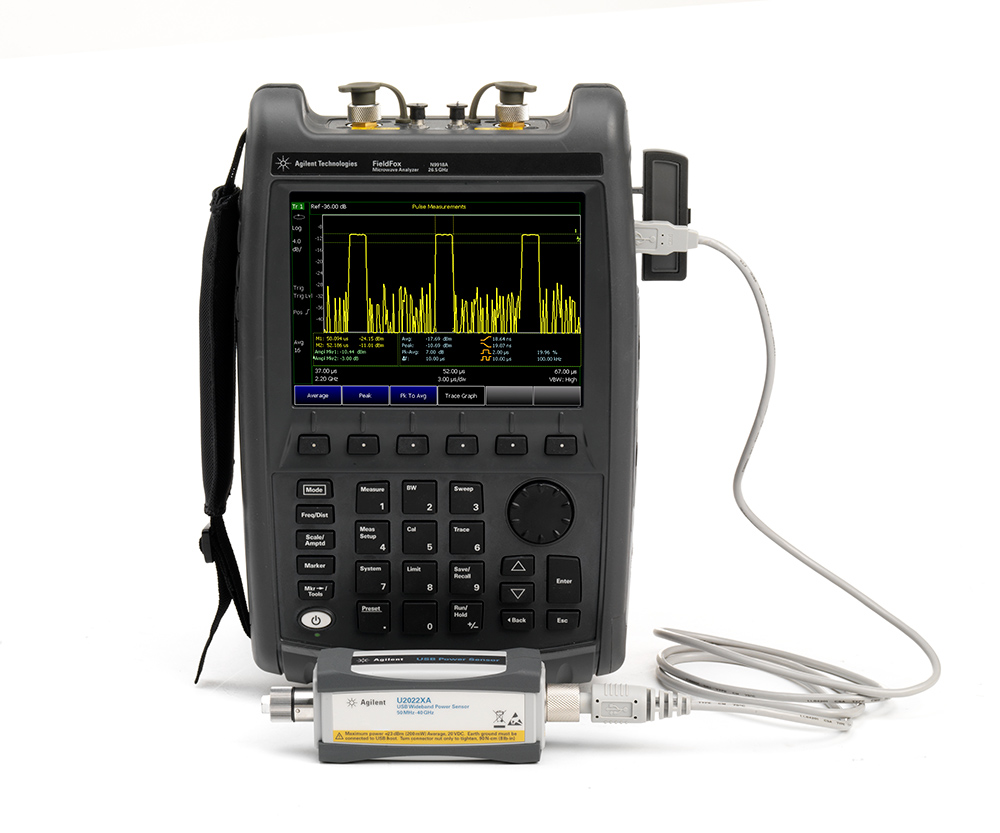 Figure 2: Agilent added pulse measurement capability to its popular FieldFox handheld analysers